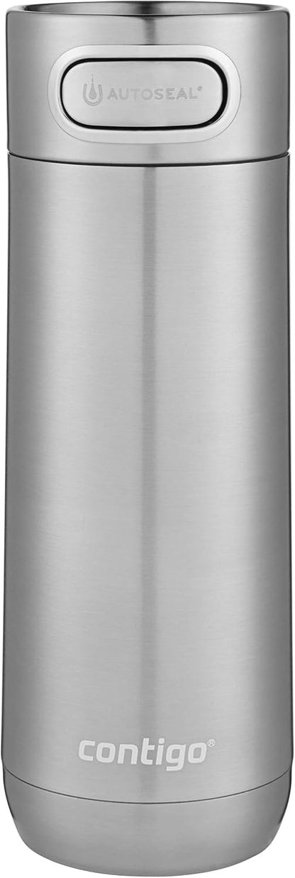 Luxe Vacuum-Insulated Stainless Steel Thermal Travel Mug 16 Ounces Monaco