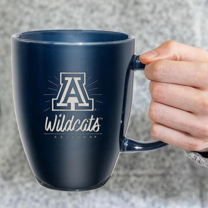 NCAA 18oz Laser Engraved Ceramic Lustre Mug - Coffee-Tea - Colors D
