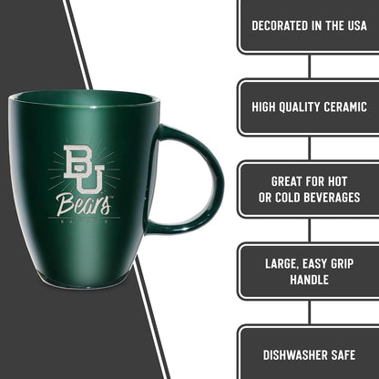 NCAA 18oz Laser Engraved Ceramic Lustre Mug - Coffee-Tea - Colors D