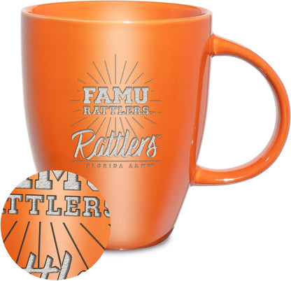NCAA 18oz Laser Engraved Ceramic Lustre Mug - Coffee-Tea - Colors D