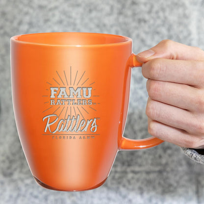 NCAA 18oz Laser Engraved Ceramic Lustre Mug - Coffee-Tea - Colors D
