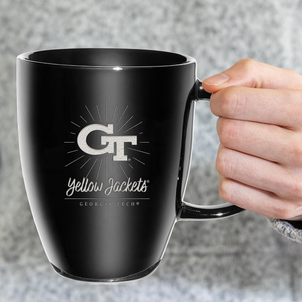 NCAA 18oz Laser Engraved Ceramic Lustre Mug - Coffee-Tea - Colors D