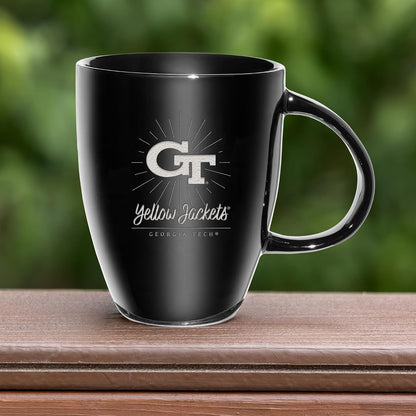 NCAA 18oz Laser Engraved Ceramic Lustre Mug - Coffee-Tea - Colors D