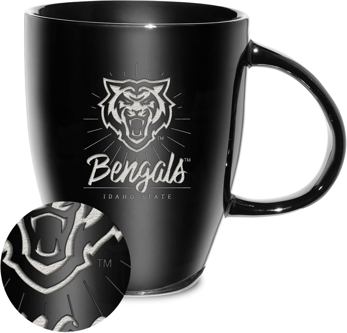 NCAA 18oz Laser Engraved Ceramic Lustre Mug - Coffee-Tea - Colors D