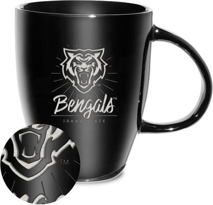 NCAA 18oz Laser Engraved Ceramic Lustre Mug - Coffee-Tea - Colors D