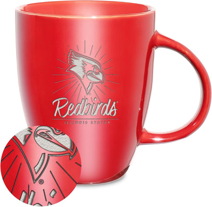 NCAA 18oz Laser Engraved Ceramic Lustre Mug - Coffee-Tea - Colors D