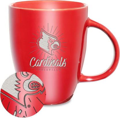 NCAA 18oz Laser Engraved Ceramic Lustre Mug - Coffee-Tea - Colors D
