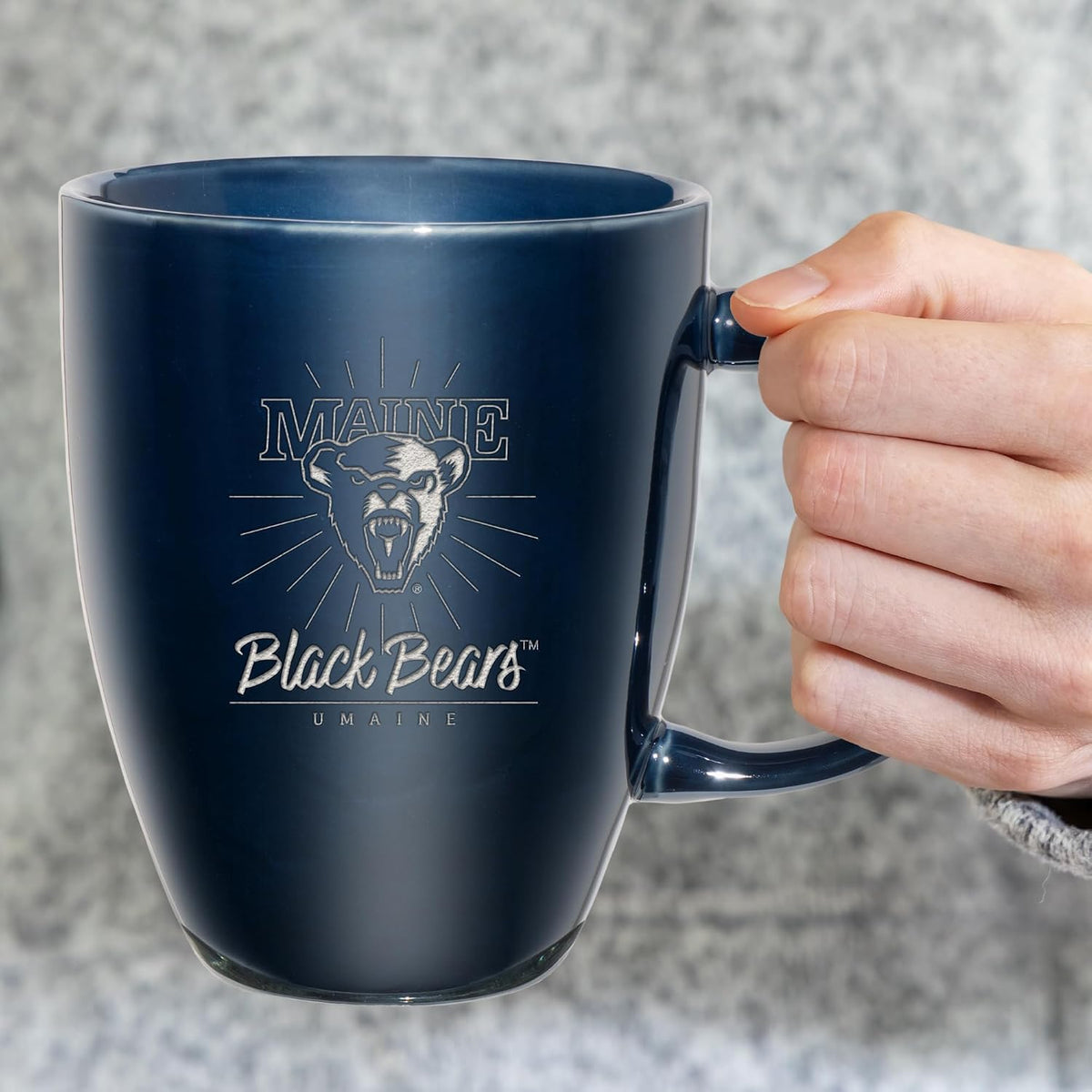 NCAA 18oz Laser Engraved Ceramic Lustre Mug - Coffee-Tea - Colors D