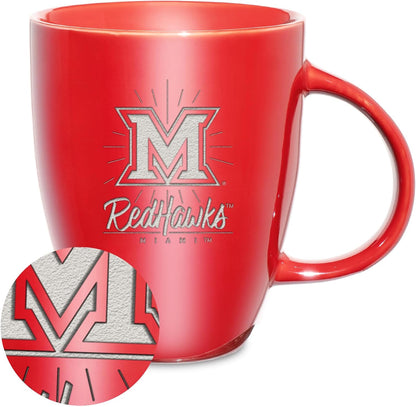 NCAA 18oz Laser Engraved Ceramic Lustre Mug - Coffee-Tea - Colors D