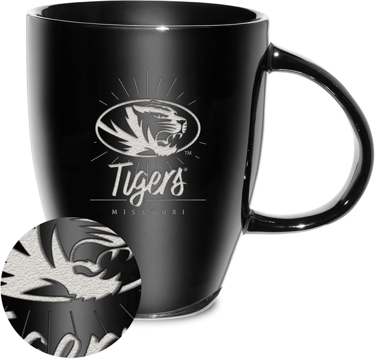 NCAA 18oz Laser Engraved Ceramic Lustre Mug - Coffee-Tea - Colors D