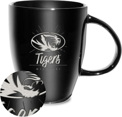 NCAA 18oz Laser Engraved Ceramic Lustre Mug - Coffee-Tea - Colors D
