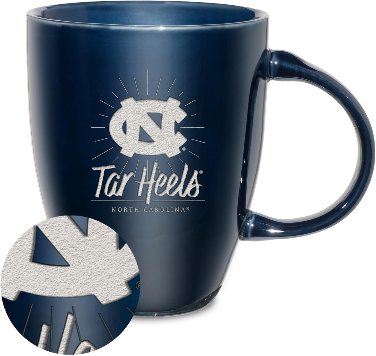 NCAA 18oz Laser Engraved Ceramic Lustre Mug - Coffee-Tea - Colors D