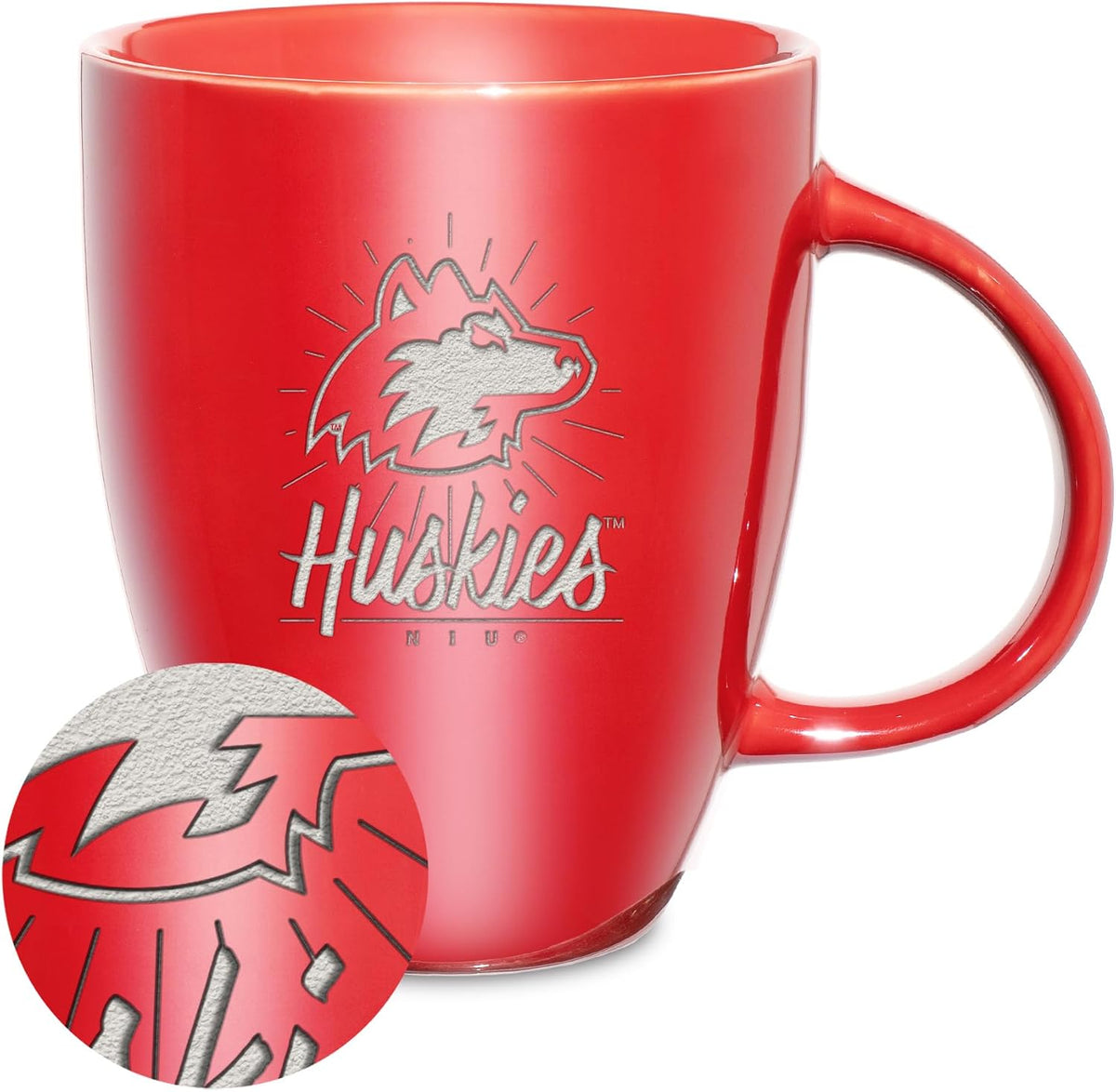 NCAA 18oz Laser Engraved Ceramic Lustre Mug - Coffee-Tea - Colors D