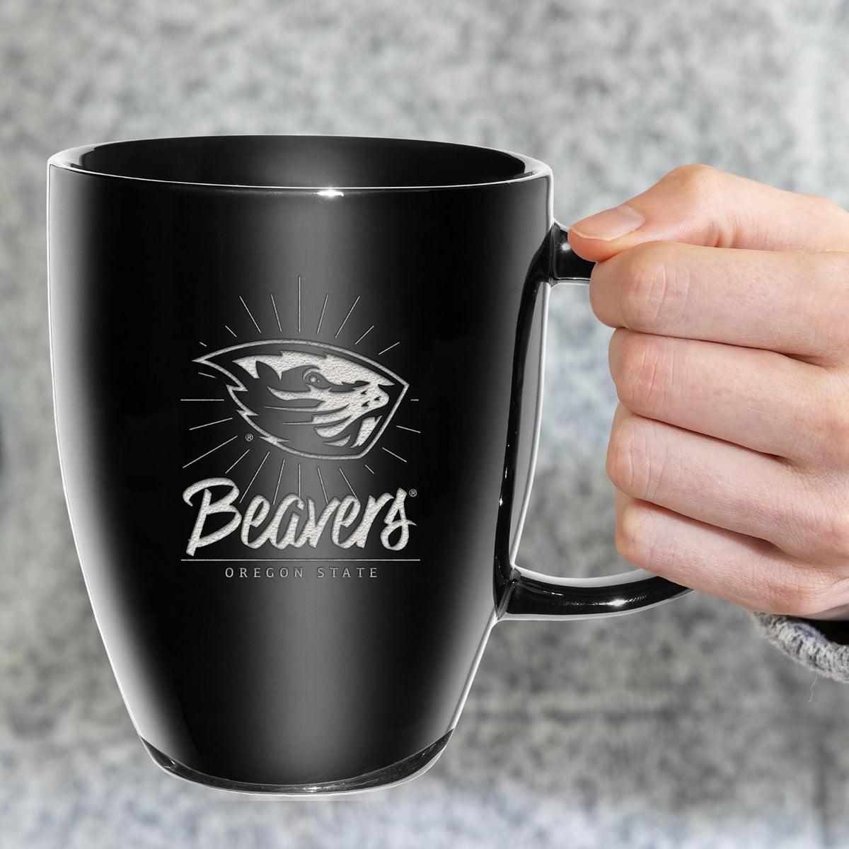 NCAA 18oz Laser Engraved Ceramic Lustre Mug - Coffee-Tea - Colors D