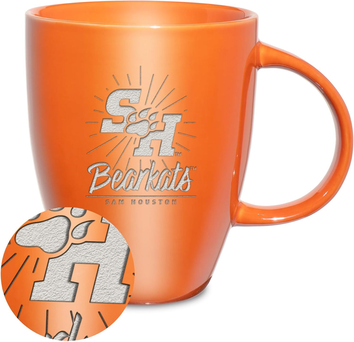 NCAA 18oz Laser Engraved Ceramic Lustre Mug - Coffee-Tea - Colors D