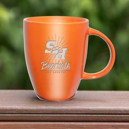 NCAA 18oz Laser Engraved Ceramic Lustre Mug - Coffee-Tea - Colors D