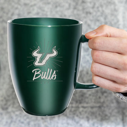 NCAA 18oz Laser Engraved Ceramic Lustre Mug - Coffee-Tea - Colors D