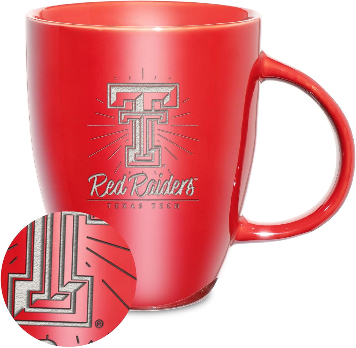 NCAA 18oz Laser Engraved Ceramic Lustre Mug - Coffee-Tea - Colors D