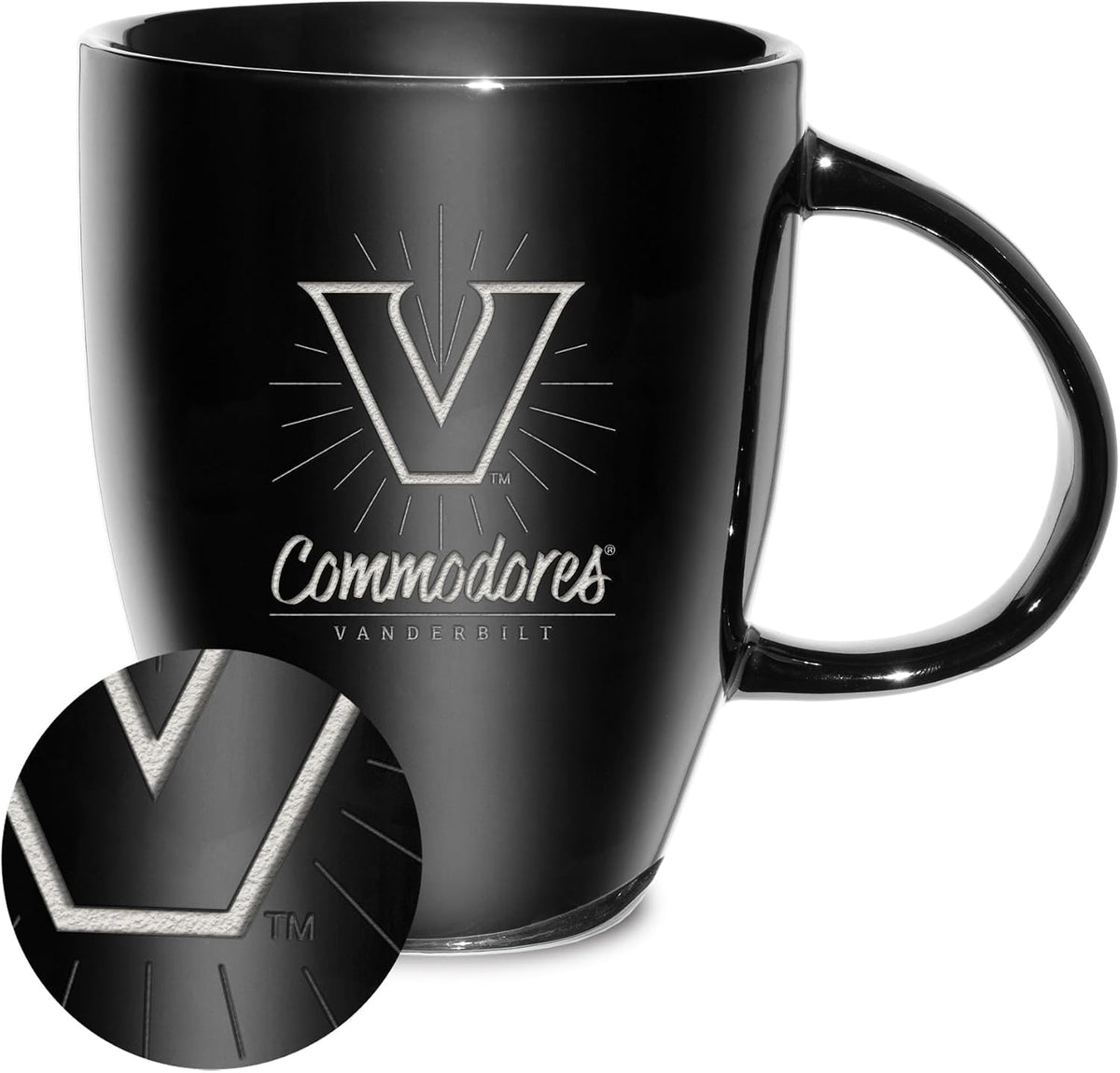 NCAA 18oz Laser Engraved Ceramic Lustre Mug - Coffee-Tea - Colors D