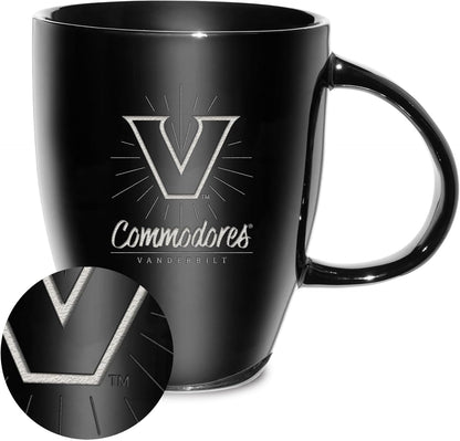 NCAA 18oz Laser Engraved Ceramic Lustre Mug - Coffee-Tea - Colors D