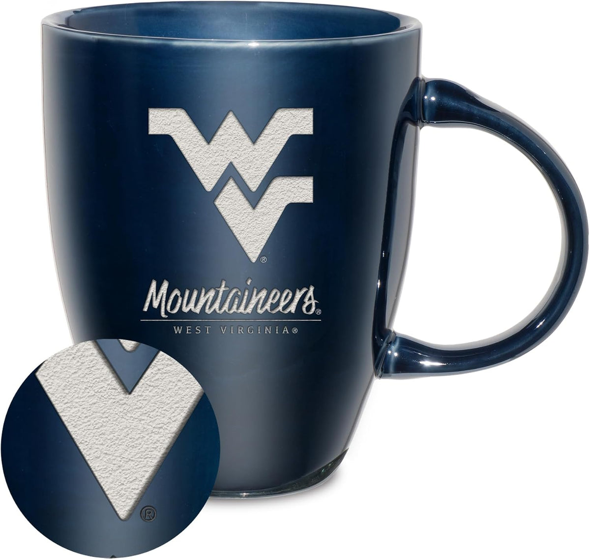 NCAA 18oz Laser Engraved Ceramic Lustre Mug - Coffee-Tea - Colors D