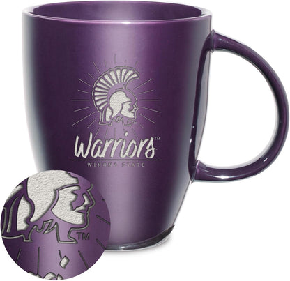 NCAA 18oz Laser Engraved Ceramic Lustre Mug - Coffee-Tea - Colors D