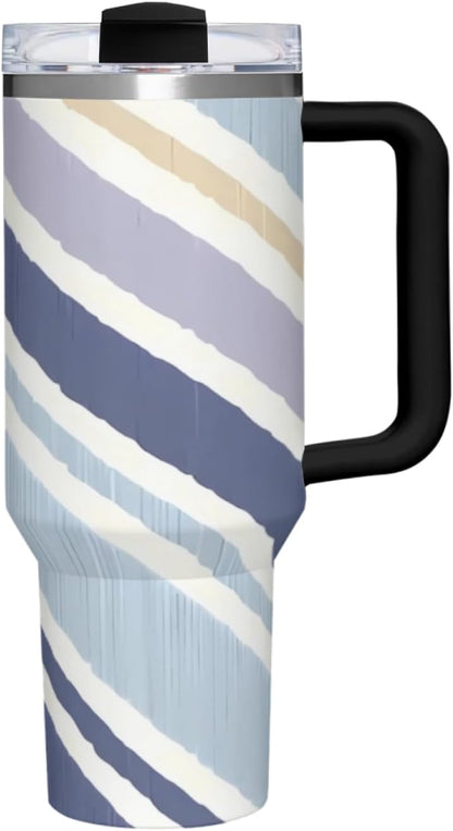 Commuter Vacuum Tumbler: No-Leak 40OZ Capacity, Easy Single-Hand Use, Fits Vehicles/Offices - Perfect for Travel, Driving, Daily Transit