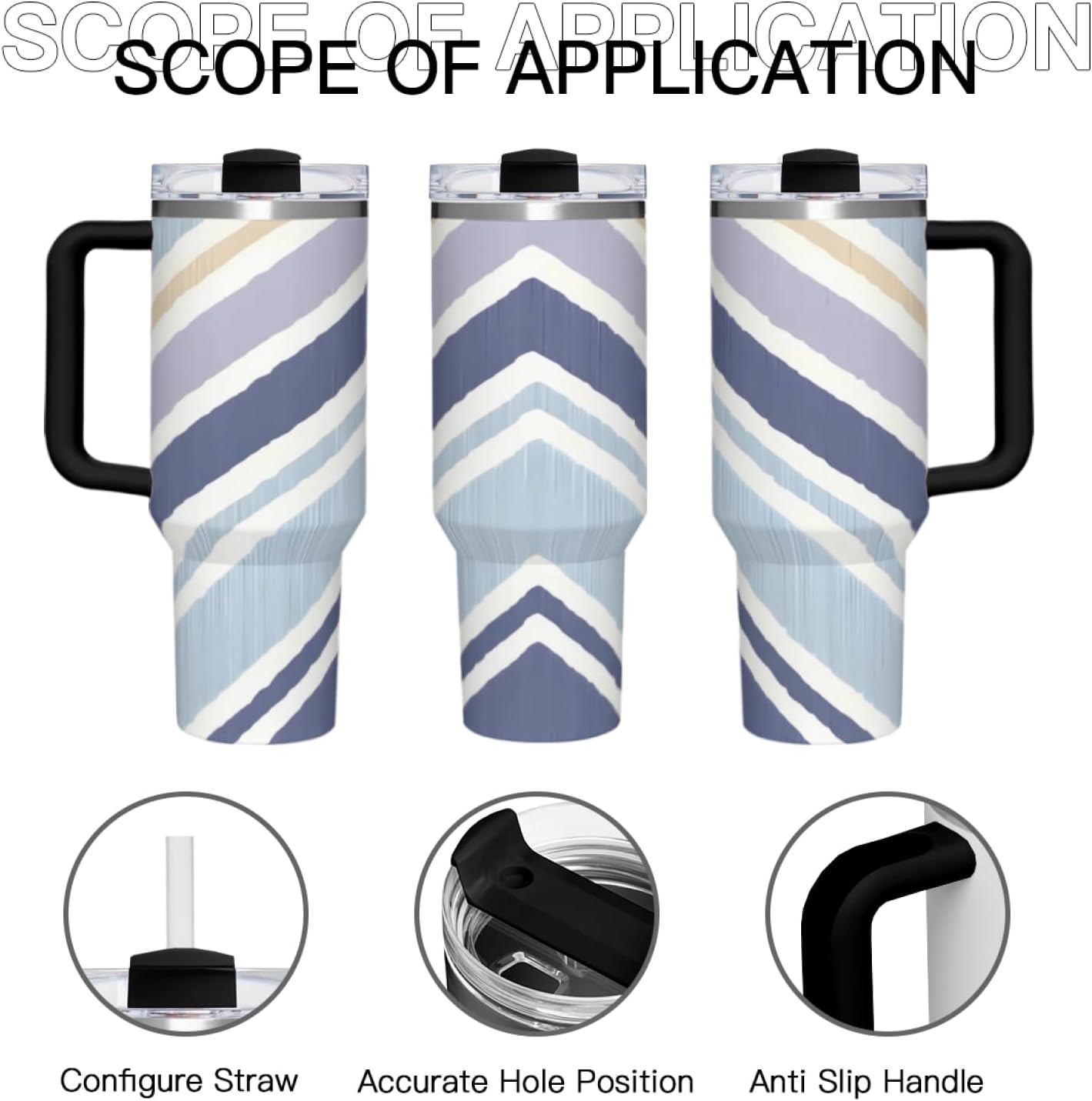 Commuter Vacuum Tumbler: No-Leak 40OZ Capacity, Easy Single-Hand Use, Fits Vehicles/Offices - Perfect for Travel, Driving, Daily Transit