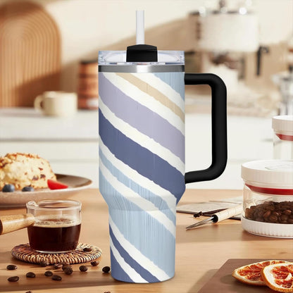 Commuter Vacuum Tumbler: No-Leak 40OZ Capacity, Easy Single-Hand Use, Fits Vehicles/Offices - Perfect for Travel, Driving, Daily Transit