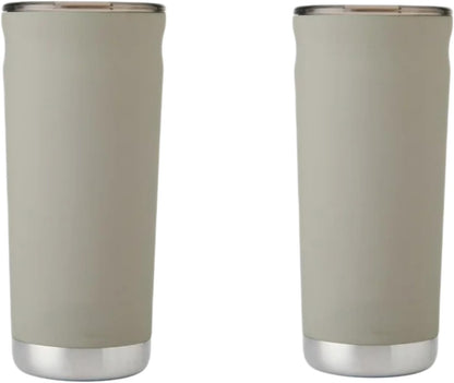 18 oz Insulated Coffee Mug with Handle & Flow Motion Lid, 18/8 Stainless Steel Vacuum Travel Tumbler, Cup Holder Friendly, Keeps Hot 6 Hours，Black