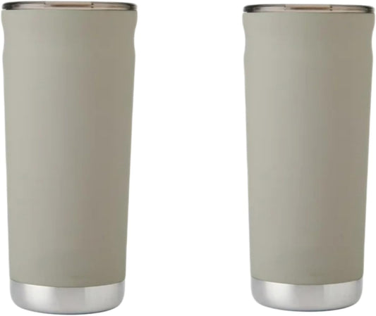 Coffee Travel Mug 18 oz, Insulated with Handle, Stainless Steel, Black