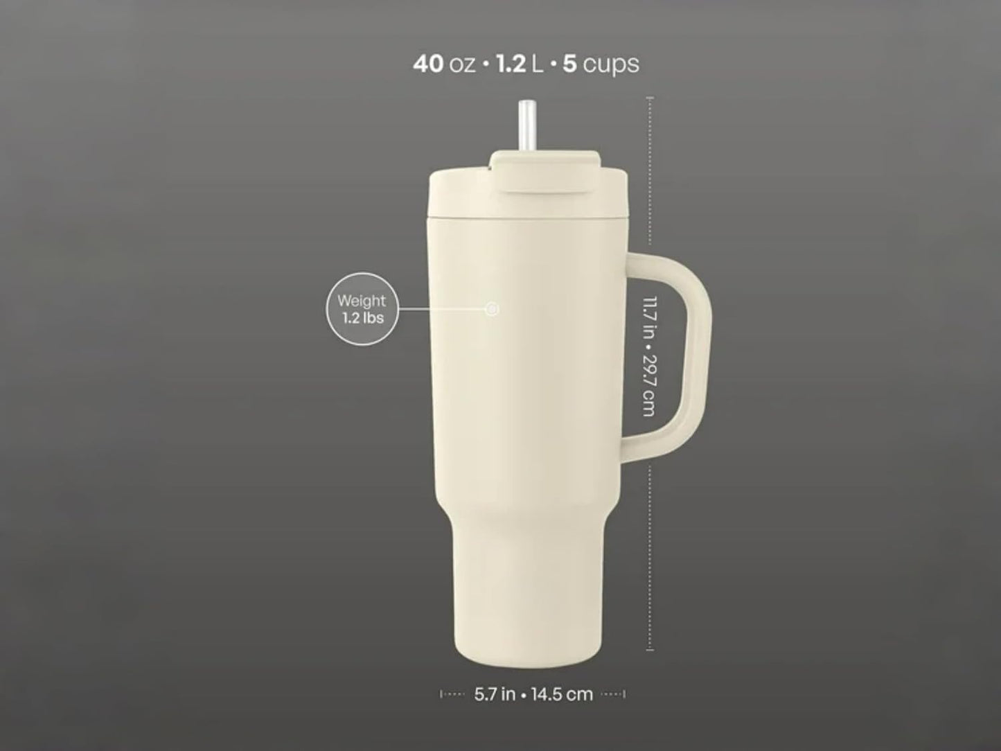 18 oz Insulated Coffee Mug with Handle & Flow Motion Lid, 18/8 Stainless Steel Vacuum Travel Tumbler, Cup Holder Friendly, Keeps Hot 6 Hours，Black