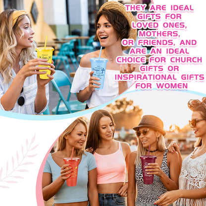 30 Pcs Christian Gifts Cups Bulk for Women, Fresh Color, Bible