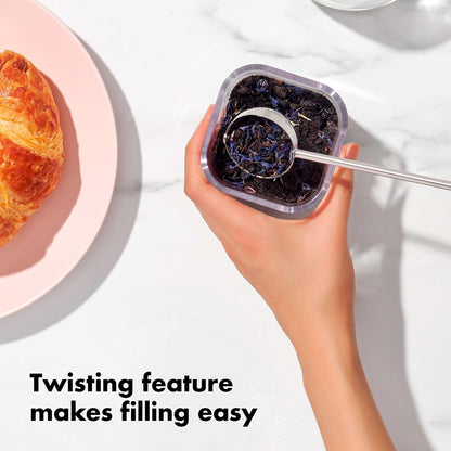 Brew Twisting Ball Tea Infuser - Fine Mesh, Stainless Steel