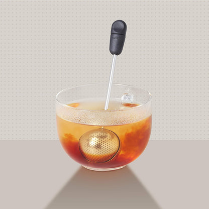 Brew Twisting Ball Tea Infuser - Fine Mesh, Stainless Steel