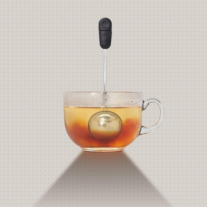 Brew Twisting Ball Tea Infuser - Fine Mesh, Stainless Steel