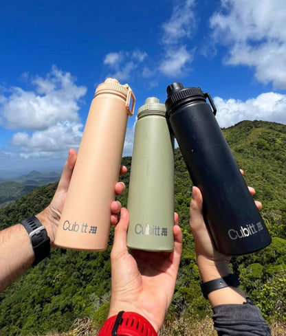 Hydro Bottle 24 oz – Insulated Steel – Mint Green | 2 Leak-Proof Lids, Cold 24h/Hot 12h
