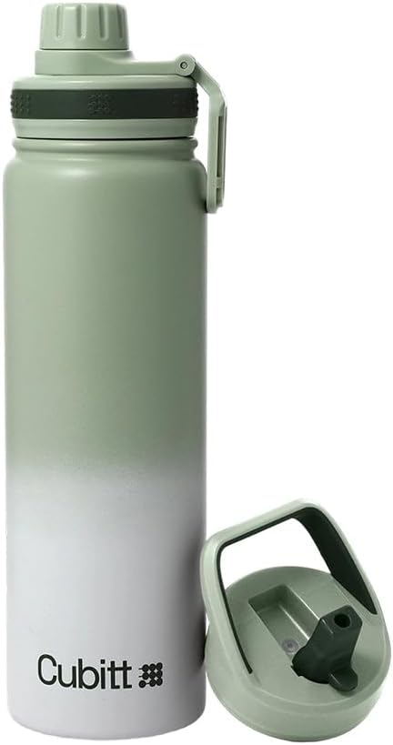Hydro Bottle 24 oz – Insulated Steel – Mint Green | 2 Leak-Proof Lids, Cold 24h/Hot 12h
