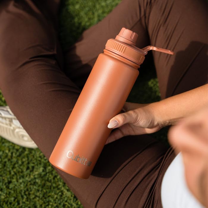 Hydro Bottle 24 oz – Insulated Steel – Mint Green | 2 Leak-Proof Lids, Cold 24h/Hot 12h