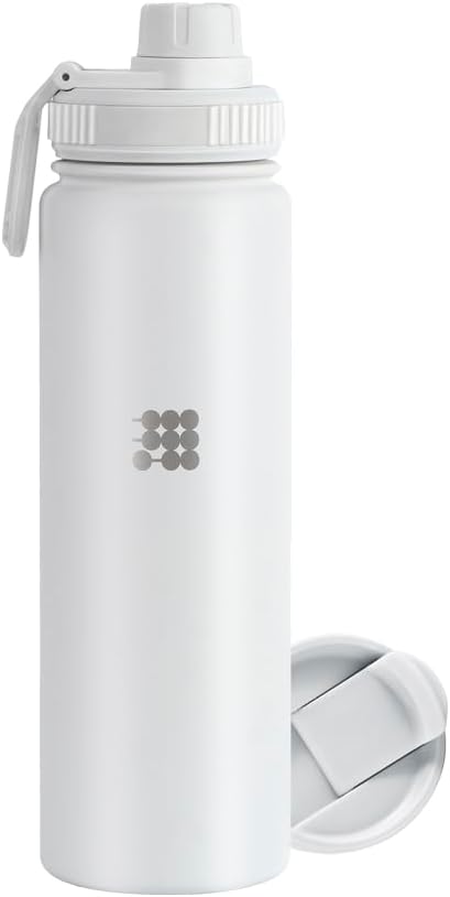 Hydro Bottle 24 oz – Insulated Steel – Mint Green | 2 Leak-Proof Lids, Cold 24h/Hot 12h