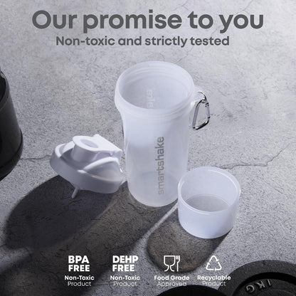 Lite 4 Pack 400 ml/13.5 oz Protein Shaker Bottle | Silent Mixing | Leak-Proof Shaker Bottle | Shaker Cups For Protein Shakes | Gym Shaker Bottle | BPA-Free, Dishwasher Safe | Multicolor