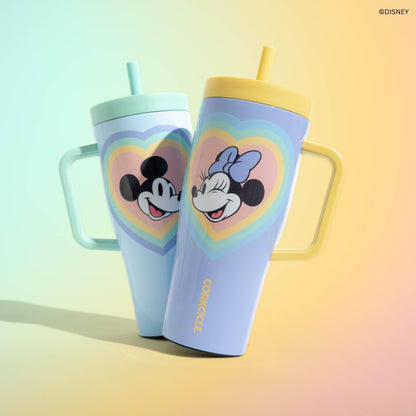 Cruiser Tumbler with Handle, 22 oz, Disney Mickey Retro Rainbow