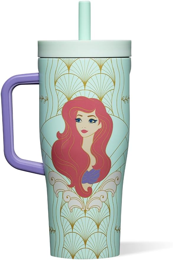 Cruiser Tumbler with Handle, 22 oz, Disney Mickey Retro Rainbow