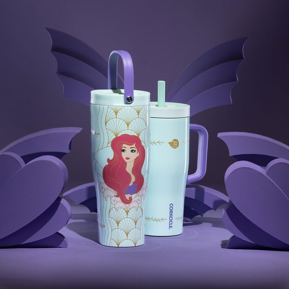 Cruiser Tumbler with Handle, 22 oz, Disney Mickey Retro Rainbow