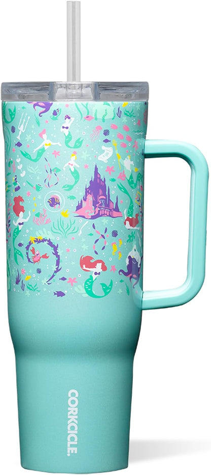 Cruiser Tumbler with Handle, 22 oz, Disney Mickey Retro Rainbow