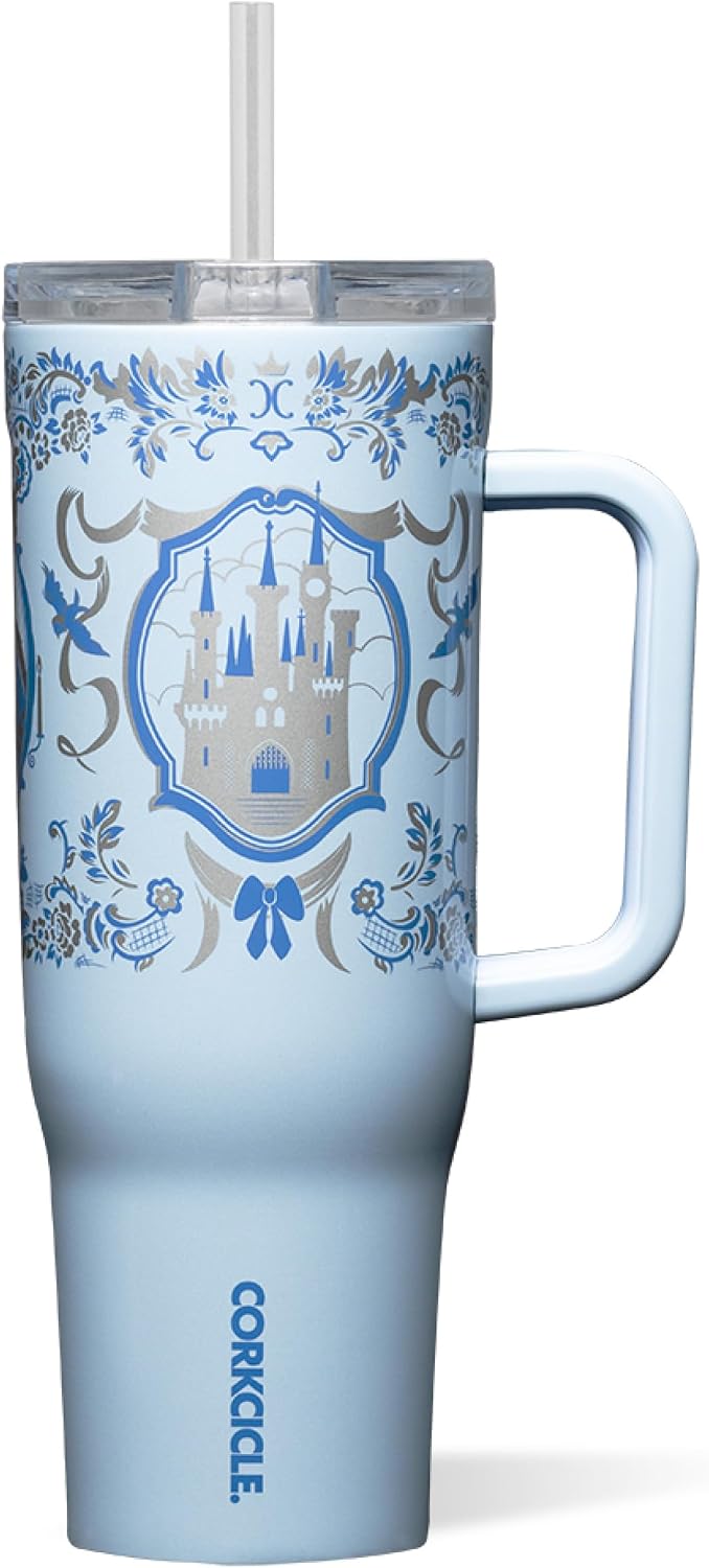 Cruiser Tumbler with Handle, 22 oz, Disney Mickey Retro Rainbow