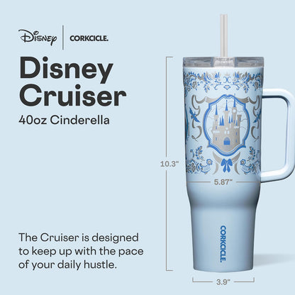 Cruiser Tumbler with Handle, 22 oz, Disney Mickey Retro Rainbow