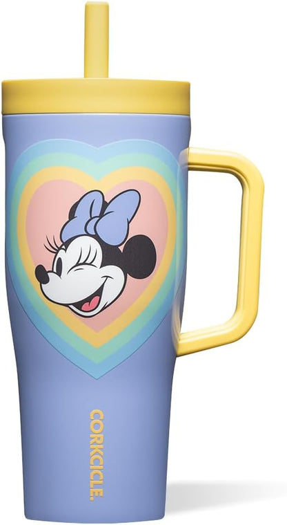 Cruiser Tumbler with Handle, 22 oz, Disney Mickey Retro Rainbow