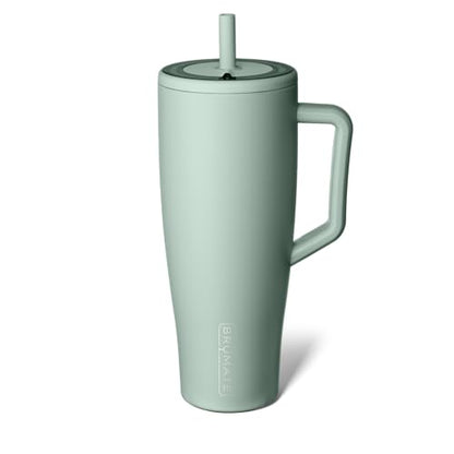 BrüMate Era 40 oz Tumbler with Handle & Straw | 100% Leakproof Insulated Water Bottle Tumbler with Lid & Flexible SoftSip Straw | Made of Stainless Steel | Cup Holder Friendly | 40oz (Nightfall Blue)