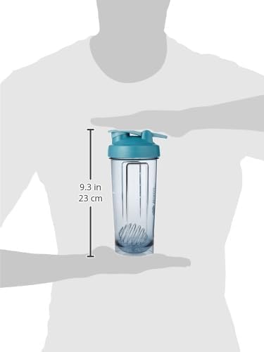 BlenderBottle Shaker Bottle Pro Series Perfect for Protein Shakes and Pre Workout, 24-Ounce, Black